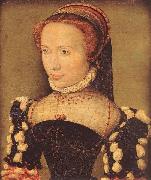 CORNEILLE DE LYON Portrait of Gabrielle de Roche-chouart Portrait of Gabrielle de Roche-chouart vbd oil painting